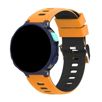 

​Double Color Watch Belt Replacement Silicone Watch Strap for Garmin Forerunner 235/235lite/220/230/620 Smart Watch Accessories