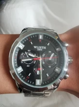WLISTH-Relojes de pulsera de cuarzo para hombre, pulsera de acero inoxidable, resistente al agua, luminoso, con abertura para fecha, 30M