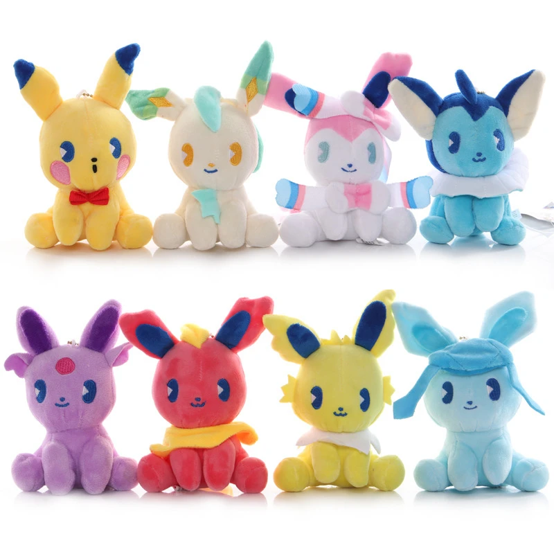 Плюшевые куклы с покемоном Eevee гласеон листвон Umbreon эмон йолон Вапореон Flareon