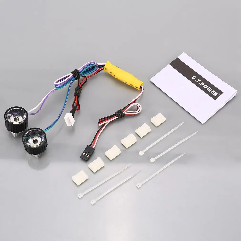 

G.T.POWER High Power System Headlight Super Bright LED Light / Lamp for RC Car RC Crawler Airplane Boat Accessories