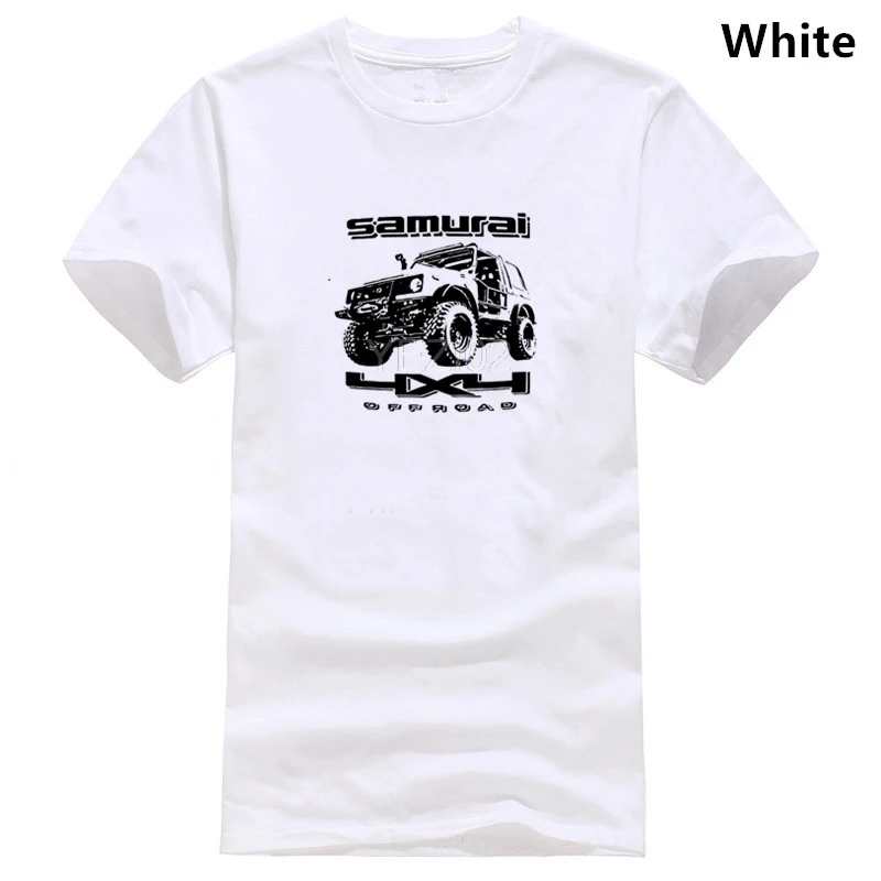 Off Road Fan Suzuki Samurai мягкая хлопковая Мужская футболка модные хлопковые топы - Цвет: white