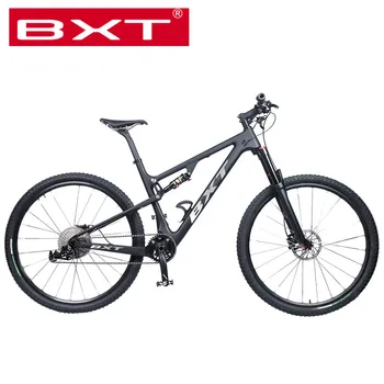 

Full Suspension Mountain Bicycle 29er MTB Wheels Carbon Racing Frame Mechanical Dual Disc 11 Speed Shock Downhill Complete Bike