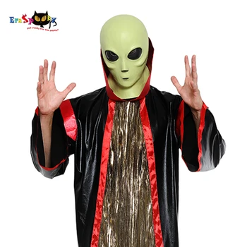 

Eraspooky Scary Realistic Alien Costume Mask Halloween Costume For Adult Men Full Face Latex Masks Carnival Party Props
