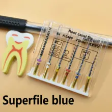 Зубные Супер Файлы синие гибкие файлы Эндо роторные эндодонтические корневые Канальные файлы никелевый инструмент SX-F3 стоматология