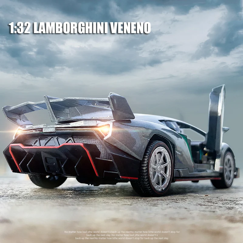 1:32 Масштаб Lamborghinis Veneno сплав модель автомобиля литая модель игрушечного автомобиля высокая симитация Машинки Игрушки для детей рождественские подарки