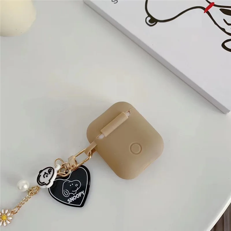 Новые Мультяшные наушники чехол для Apple AirPods 2 милый Kawaii 3D Силиконовый наушник чехол защитный чехол с брелоком брелок