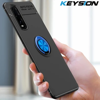 

KEYSION Shockproof Case For OPPO Find X2 X2 Pro A9 A5 2020 A91 A31 A8 Magnetic Ring Phone back cover for Realme X50 Pro 6 Pro C3