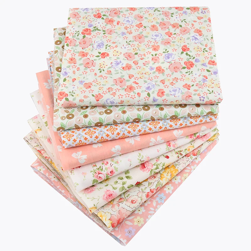 

Nanchuang Flowers Printed Twill Fabric DIY Handmade Sewing Quilting Fat Quarters Patchwork Material For Baby Children 8Pcs/Lot
