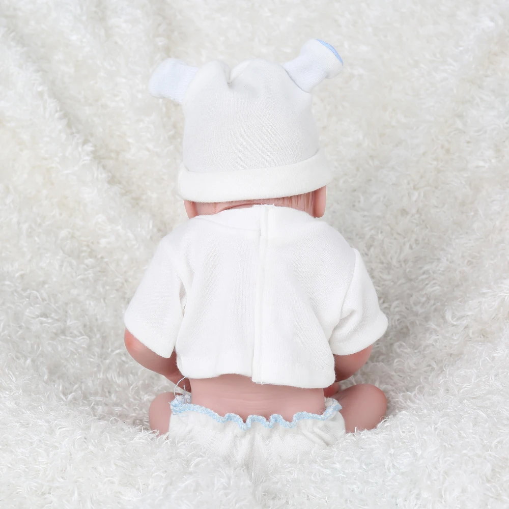 NPKDOLL Куклы реборн Игрушки мальчик 10 дюймов мальчик подарок силиконовые полностью виниловые Младенцы реалистичные новорожденный розовый детский комбинезон