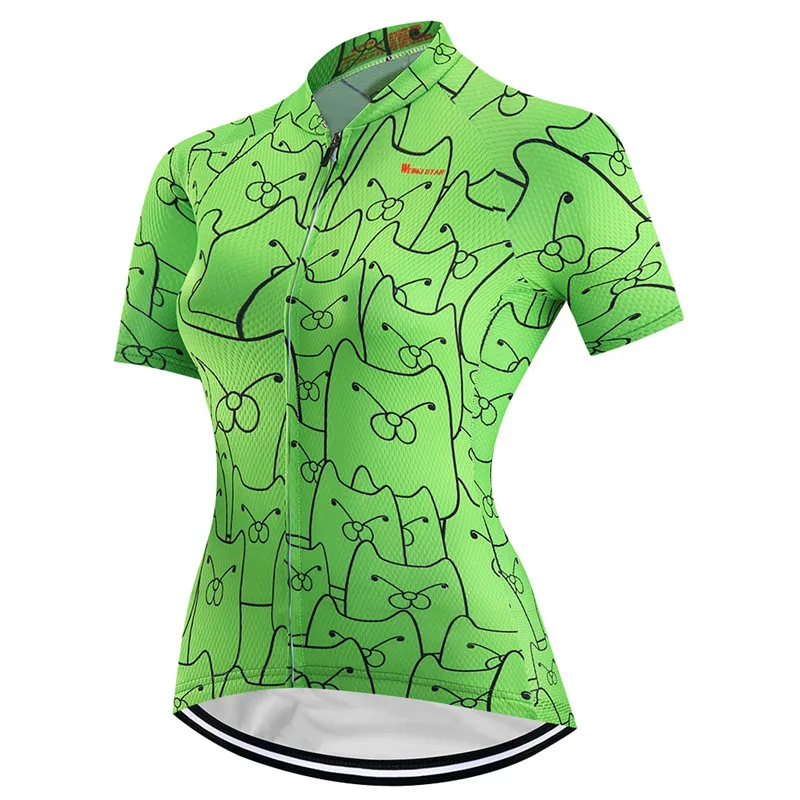 Weimostar 2021 Women Cycling Jersey Shirt Summer Bicycle Cycling Clothing Maillot Ciclismo Short Sleeve MTB Bike Jersey Tops