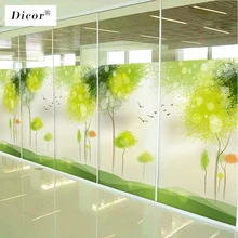 3 вида воздушный шар Лось лес стеклянная пленка Окно Матовая Наклейка Искусство домашний декор для детской комнаты Наклейка декоративная пленка плакат