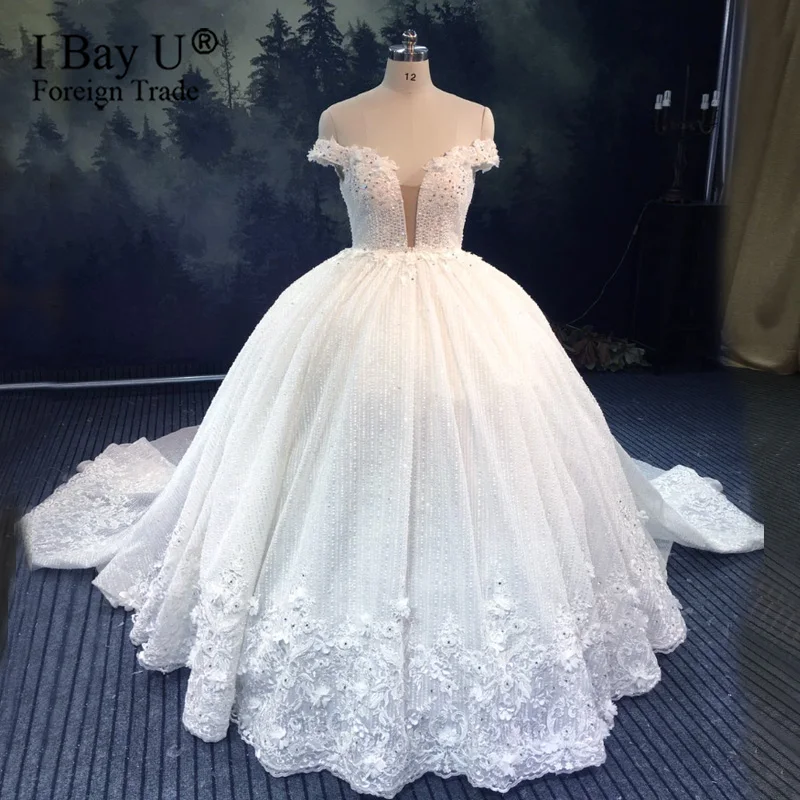 Vestidos De Lujo Con Cuentas De Cristal Vestido Nupcial Estilo Arabe Para Boda 2020 Sin Hombro Dubai Vestido De Novia Vestido De Novia Gr8wbew
