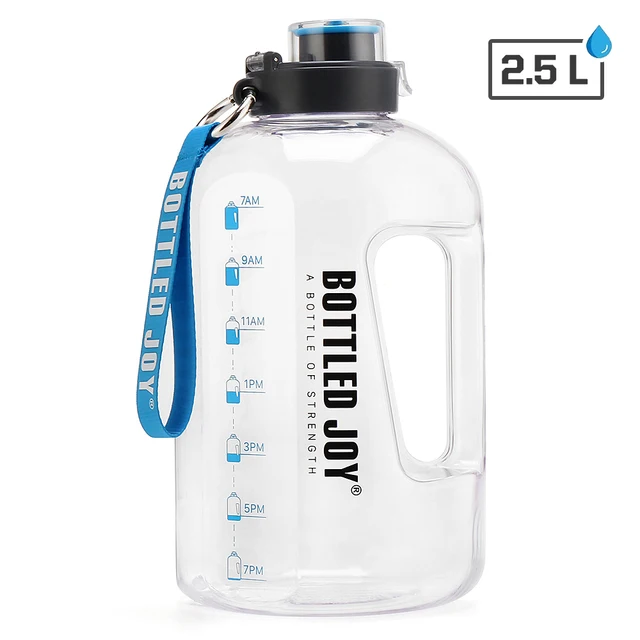 3.7L 2.5L 1.5L Sport Water Bottle Clear Drinking Bottles Large 