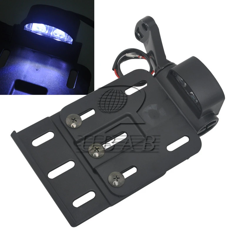 Motorcycle License Plate Frame Motorbike Side-Mount License Plate Bracket Holder Fits for 883 2004-2016 Models Motorcycle License Plate Frame Motorbike Side-Mount License Plate Bracket Holder Fits for 883 2004-2016 Models