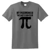 Men's T-shirt 100% Cotton Math equations print funny men t shirt Fashion cool guys Tshirt my password is the last digits of pi ► Фото 2/6