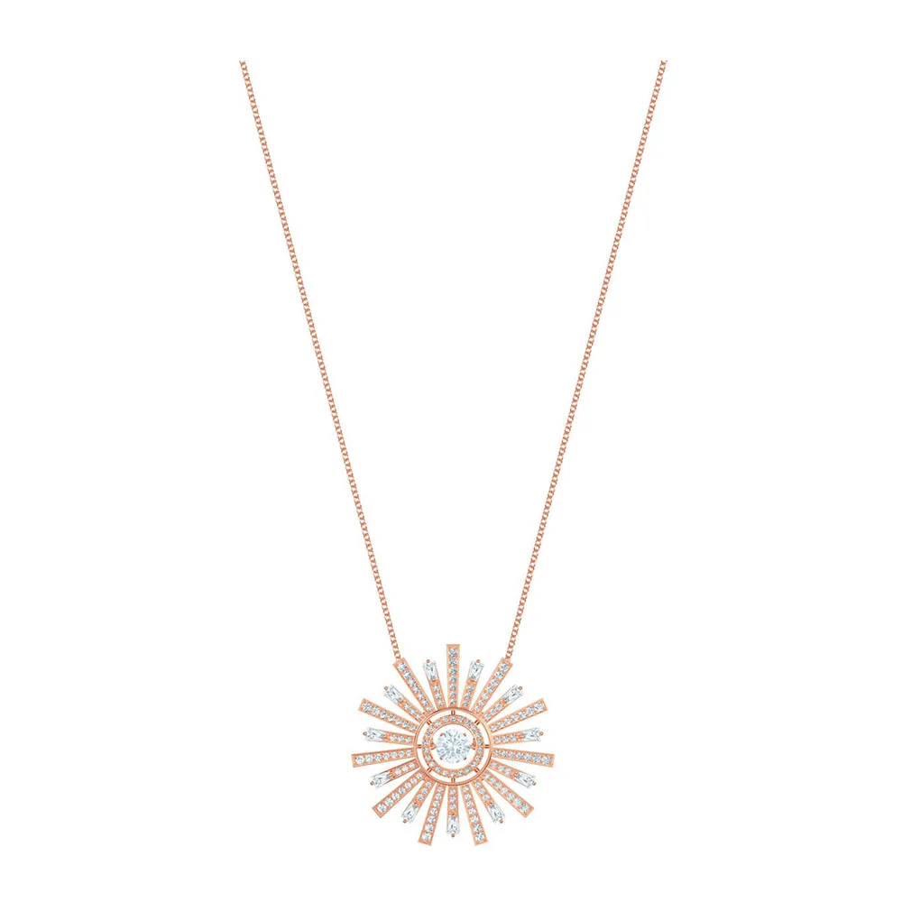 

QILMLY SWA [spot] noble fashion 2019 SUNSHINE sun pattern romantic love female necklace to send girlfriend best gift 5459593
