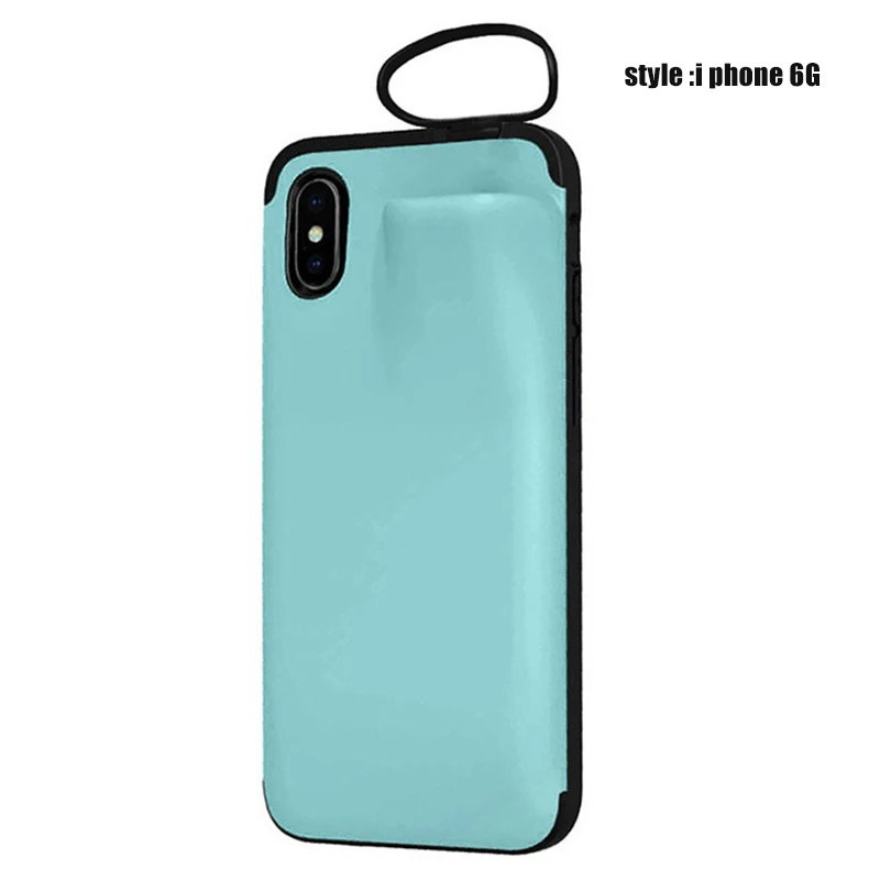 light blue Система защиты совместима с iPhone и AirPods наушники чехол для телефона анти-осень чехол для телефона OC - Цвет: light blue