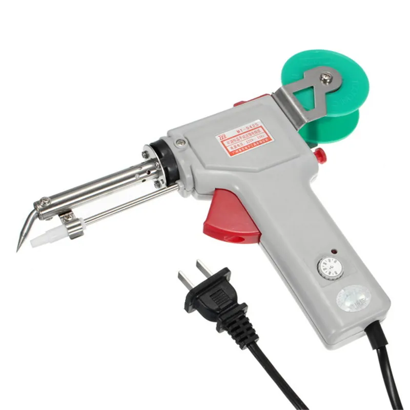 

MT-942C 220V 60w 200~450 Degree Temperature Adjustable Hand Automatic Send Tin Electric Heating Weld Pencil Soldering Iron Gun