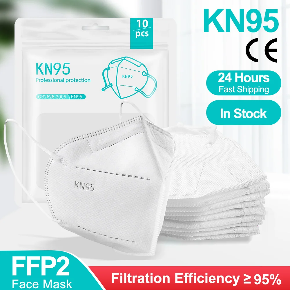 100 Uds FFP2 Mascarillas fpp2 KN95 máscaras máscara FFP2mask 5 capas mondkapje kn95 homologada mascarillas ffp2reutilizable
