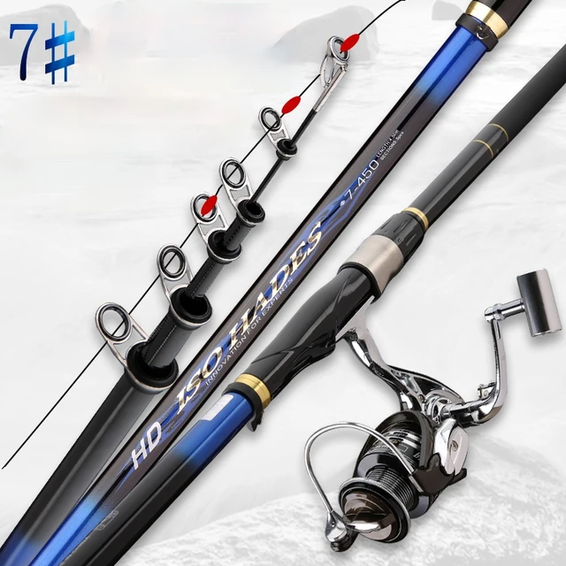 7# Rock Fishing Rod 60T Carbon Super Hard Large Guide Ring