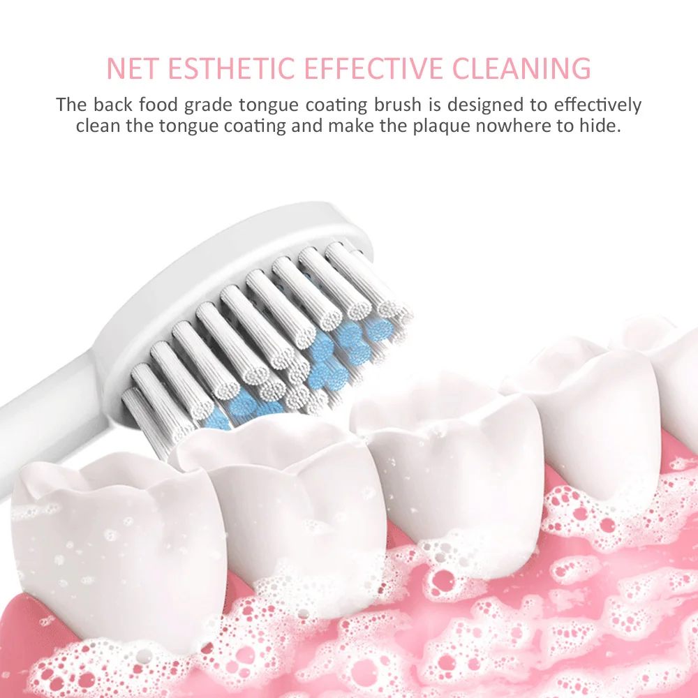 1Pcs Waterproof Electric Ultrasonic Toothbrush Brush Clean Oral Hygiene Electronic Whitening Teeth Brush Bathroom Products