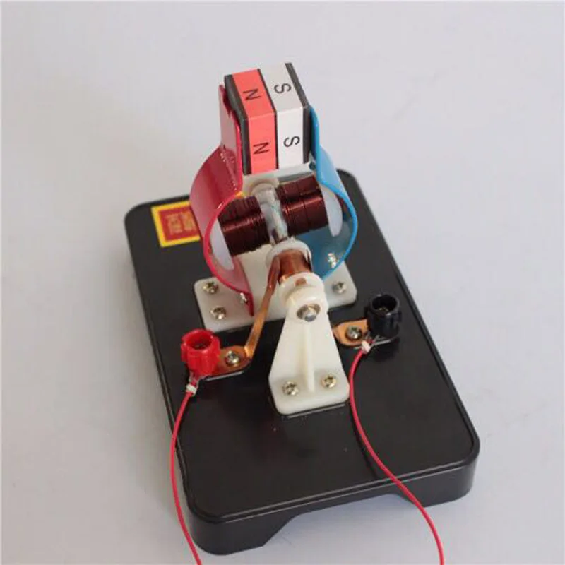 Мини DIY металлический электродвигатель модель комплект рукоятка генератор Модель для детей ранняя наука физика образование школа учебное помощь