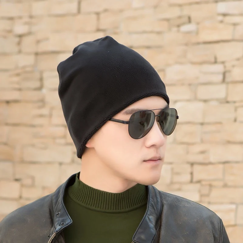Outdoor Autumn Winter Beanie Hat Scarf(Set) Lightweight Folding Windproof Elastic Warm Cap Neck Warmer Headwear