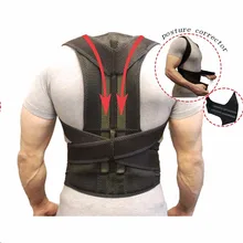 Регулируемая верхняя часть спины Поддержка плеча Корректор осанки для взрослых и детей корсет для позвоночника пояс для спины ортопедическая поддержка спины