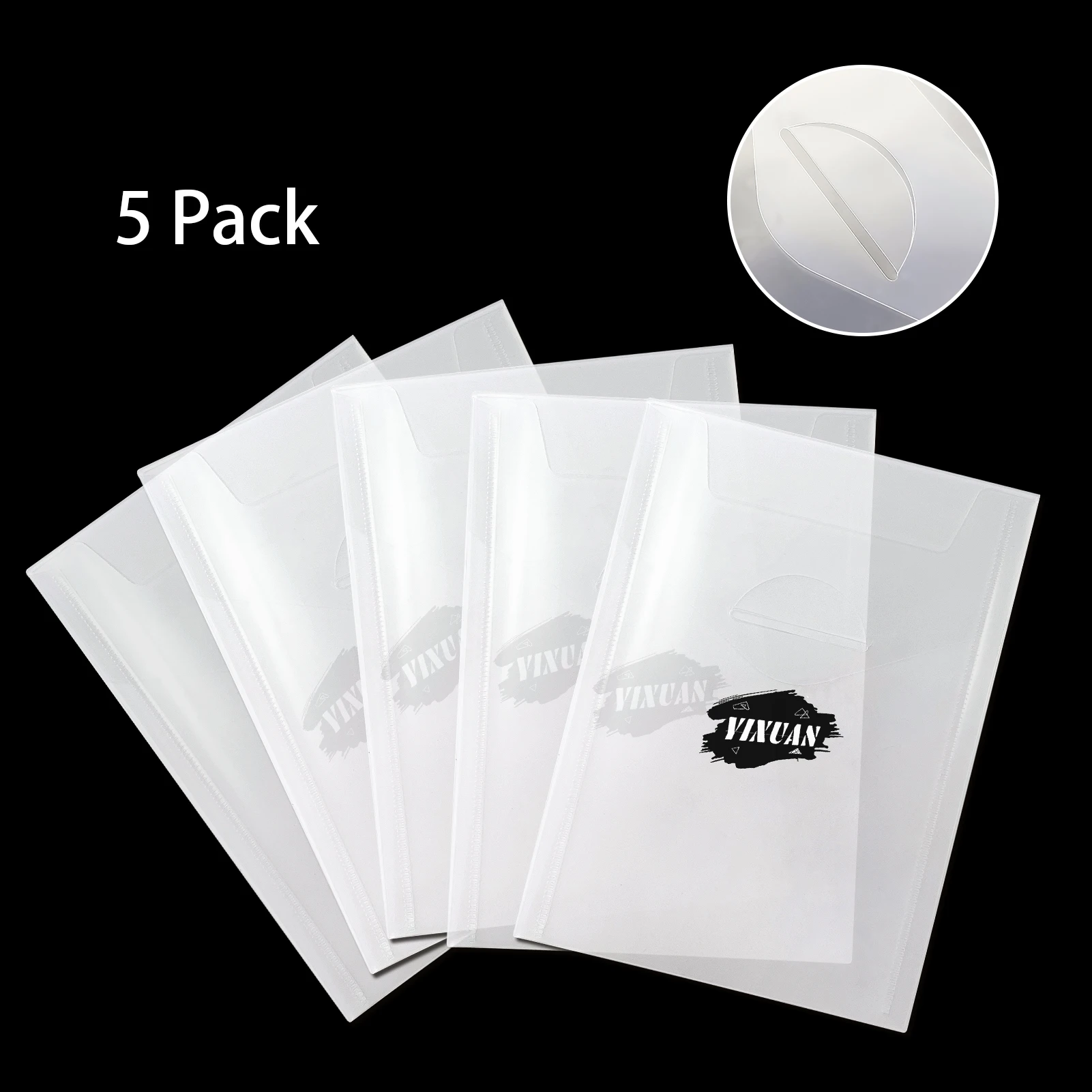 5PCS Quality Transparent Storage Bag And Magnetic Mats Store Metal Cutting Dies Silicone Stamp Bump Template Stickers Cover storage bag