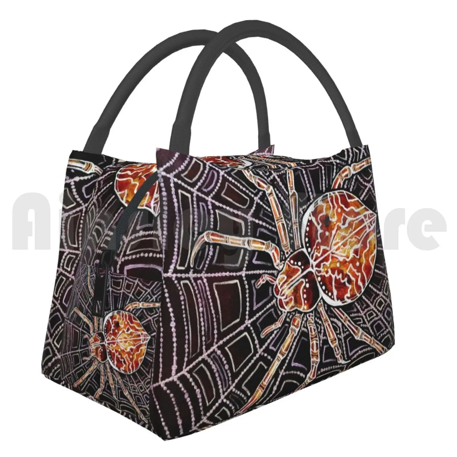 

Cooler Lunch Bag Picnic Bag Pearl The Spider Spider Arachnid Legs Creepy Web Cobwebs Halloween October Fall