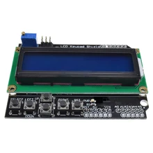 1 pièces Lcd clavier bouclier Lcd1602 Lcd 1602 Module affichage pour Arduino Atmega328 Atmega2560 framboise Pi Uno écran bleu Wavgat(China)