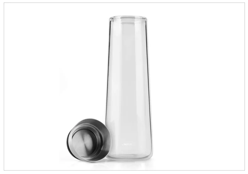 Хрустальный стеклянный термостойкий Стеклянный Горшок для холодной воды, чайник с крышкой из нержавеющей стали, в настоящее время, 1Ll стеклянный кувшин