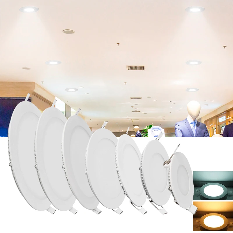 

3W 6W 9W 12W 15W 18W LED Ceiling Downlight 220V 240V LED Recessed Cabinet Wall Spotlight Down Lamp Cold White Warm White