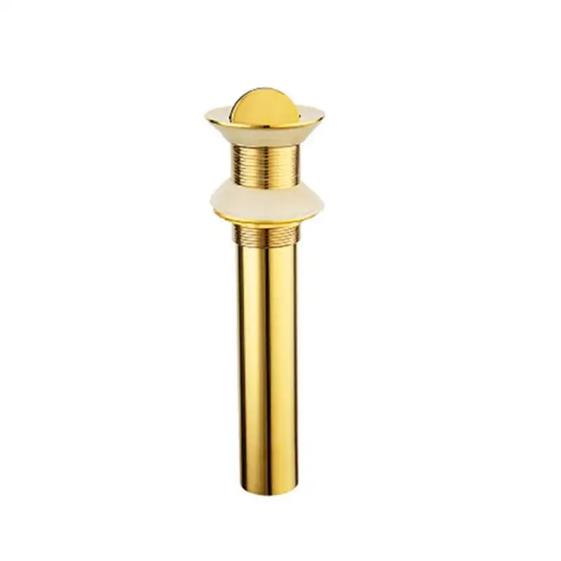 Bathroom Basin Sink Pop Up Drain Brass with& without Overflow Sink Waste Drainer - Цвет: A1