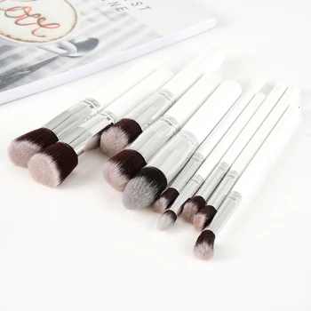 

10PCS /Set Makeup Brush Cosmetic Synthetic Brushes Foundation Blending Blush Eyeliner Face Powder Brush Makeup Brush Kit