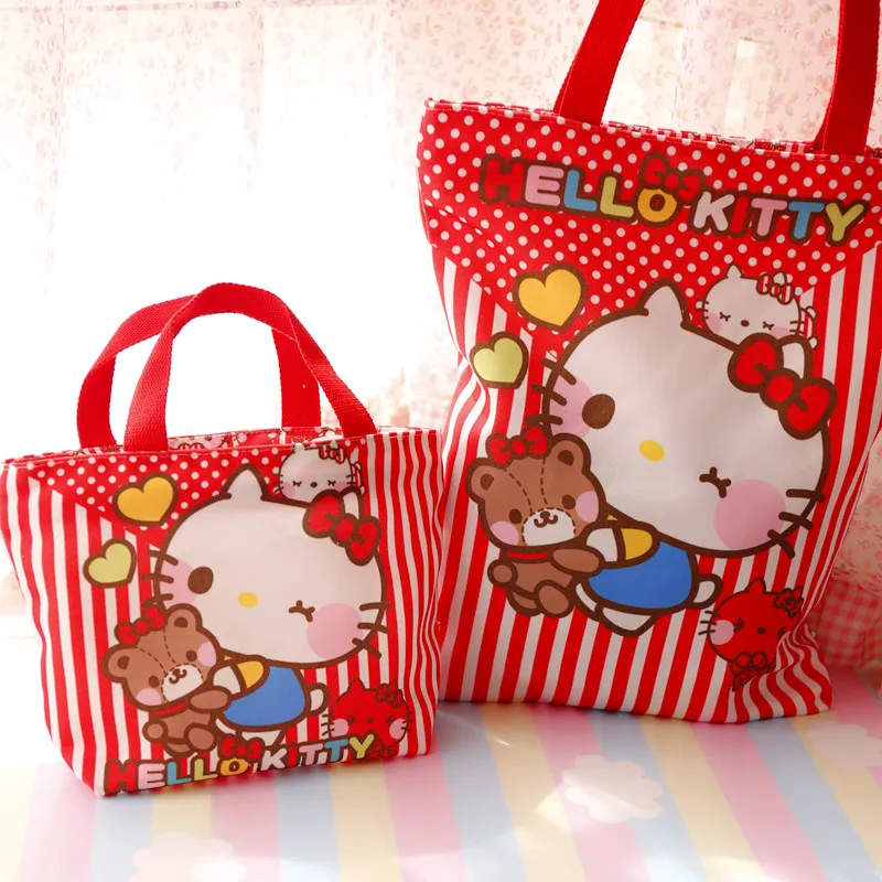 Мультфильм «Hello Kitty» Мелодия Cinnamoroll pompurin собака холст женская сумка-шоппер Детская сумка через плечо Ланч сумка экологически чистая сумка сумочка - Цвет: 2