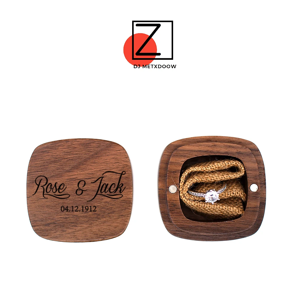 PersonalizedWoodenRingRusticWeddingWoodBoxHolderCustomized