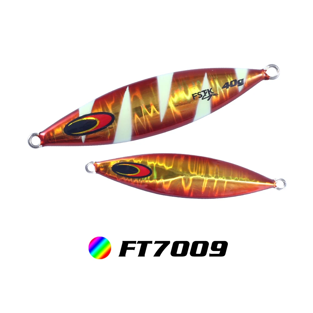 Fstk 40/60/80/100 Япония литья дергающаяся Рыбная Металическая дергающаяся медленное движение, дергающаяся приманка для рыбалки - Цвет: FT7009
