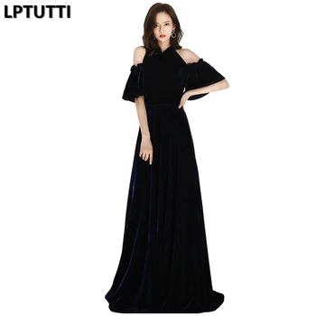 

LPTUTTI velvet Sexy New For Women Elegant Date Ceremony Party Prom Gown Formal Gala Events Luxury Long Evening Dresses