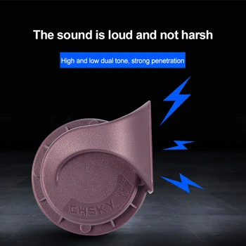 

Universal 120DB Car Auto 12/24V Loud Horn Electric Vehicle Horn Snail Horn Air Horn Claxon Horns Auto Replacement Parts