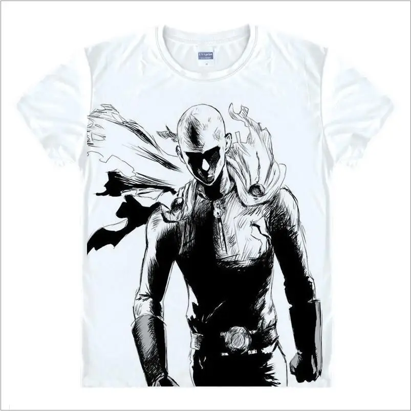 Футболка one punch man, аниме, один удар, человек-герой Сайтама оппай, Футболка One Punch-Man Genos, футболка для брата, новая модная футболка