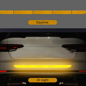 

Bumper Reflective tape Anti-collision Strips Mouldings Auto Trunk Exterior