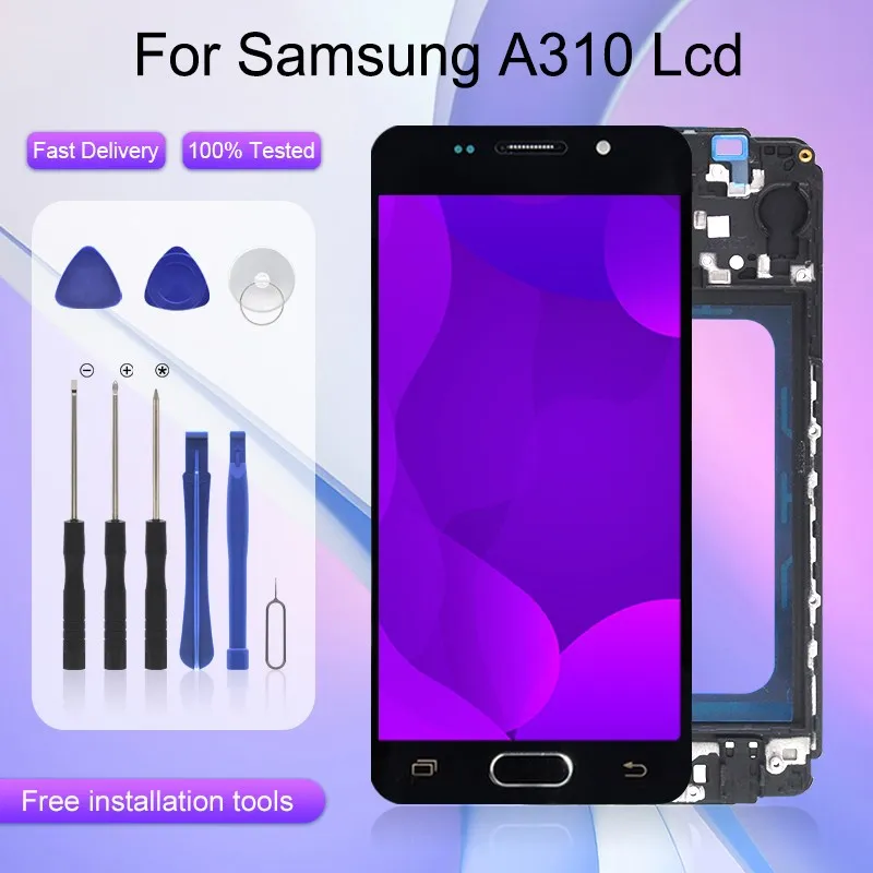 4 7 дюймовый A3 2016 дисплей для Samsung Galaxy A310 ЖК сенсорный экран дигитайзер A310F в сборе