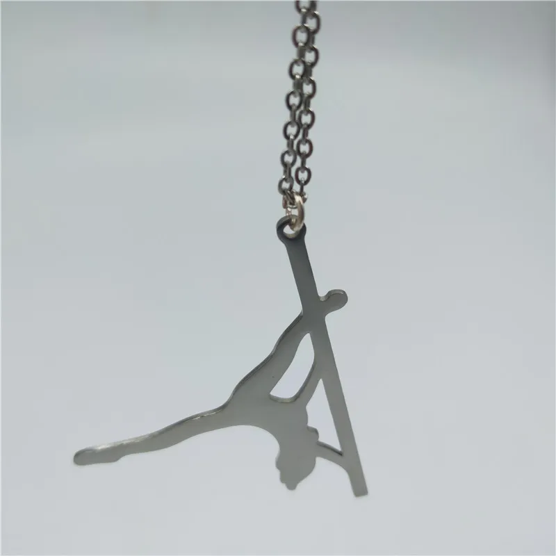 New Stainless Steel Pole Dancer Pendant Necklaces Strip Silhouette Gift for Bachelorette Party Women Jewellery | Украшения и