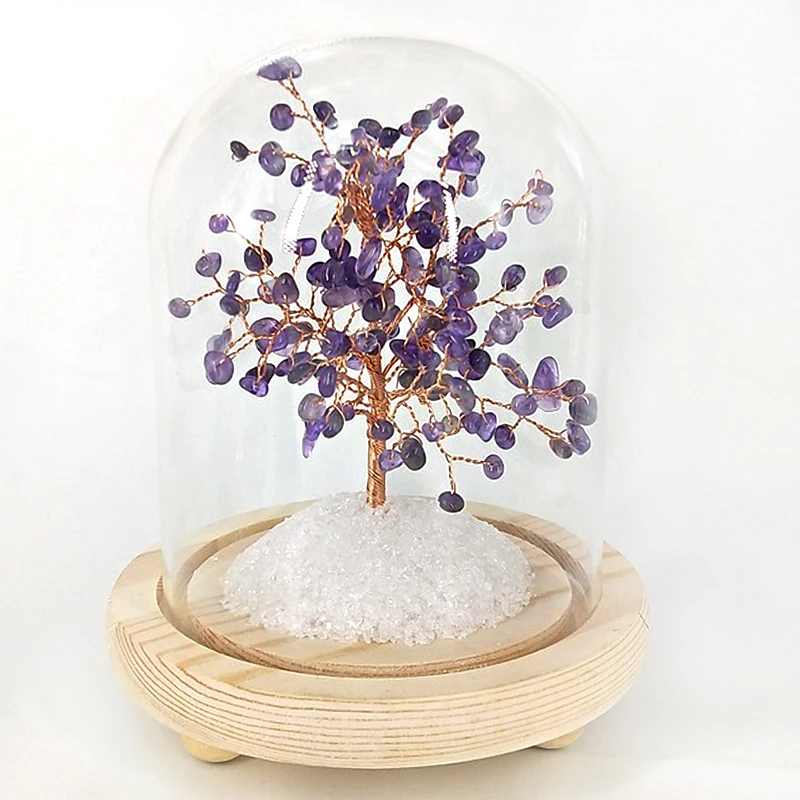  1PC Natural Crystal Amethyst specimen Quartz Amethyst Tree Home Decoration Color Study Bedroom Heal - 4000440486473