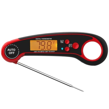 

Food Thermometer,Digital Instant Read Meat and Cooking for Kitchen Steak Deep Fry BBQ Smoker Temperature Gauge