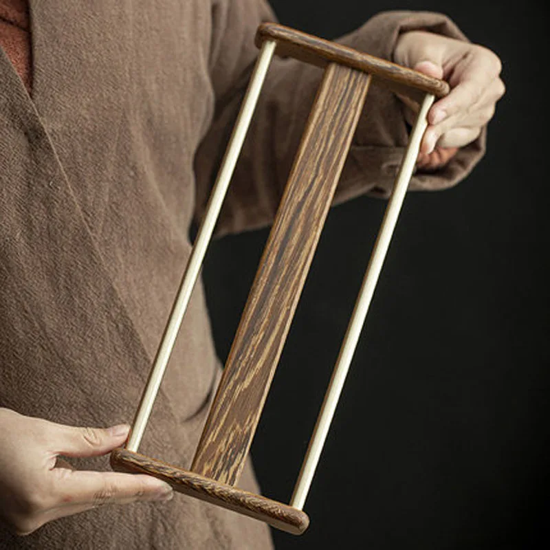 Hand Made Wooden Tea Cup Set Holder, Chinese Kung Fu Tea Set, Tea Ceremony Accessories, High Quality Natural Tools