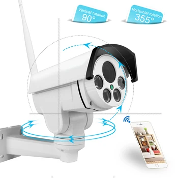 

5X Zoom 1080P Outdoor Waterproof PTZ Security IP Camera ONVIF SD Slot Wireless PTZ IP Camera 1080P 2.7~13.5mm Auto Focus