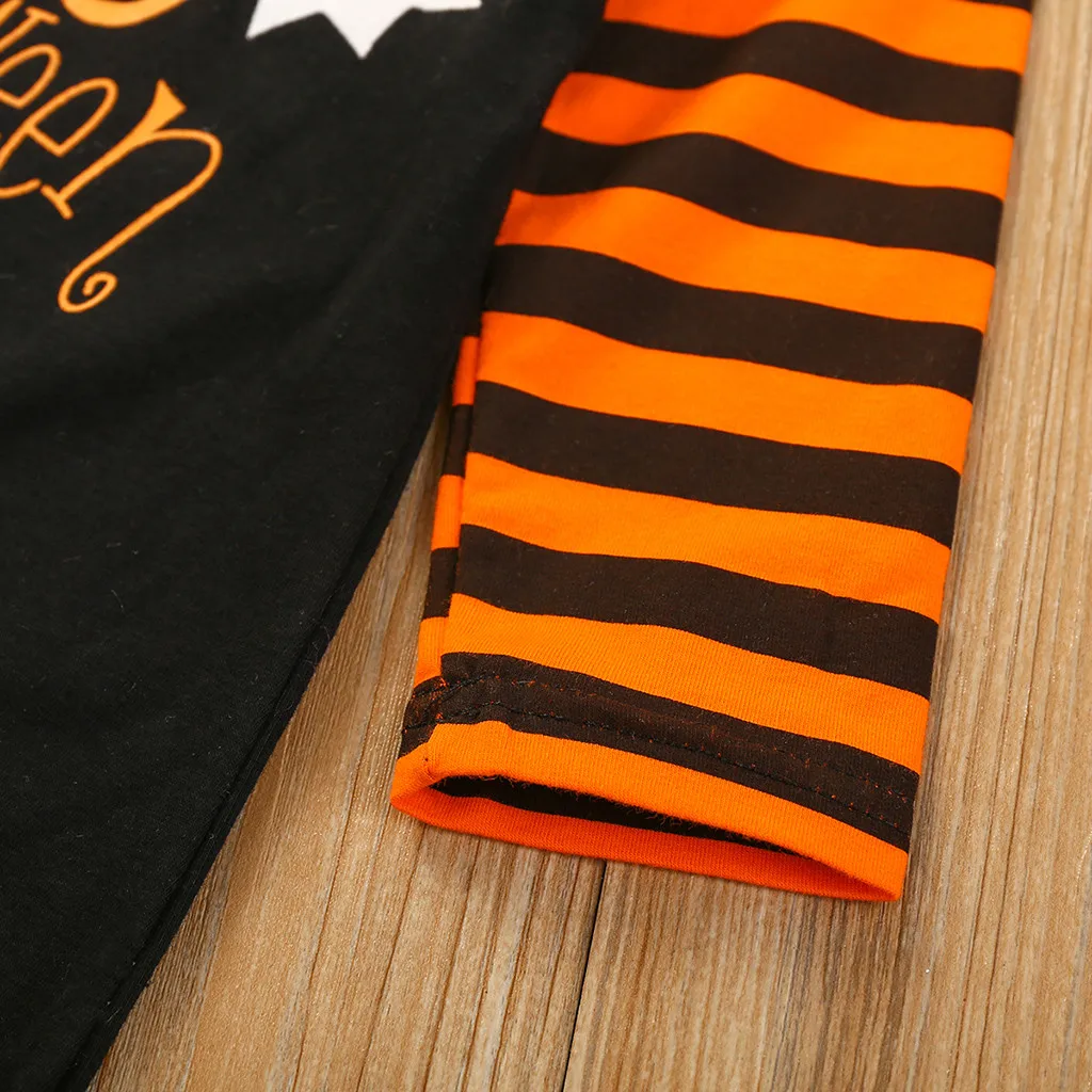 2020 hot selling costume halloween new style Baby Girls Boys Halloween Pumpkin Clothes Set Infant Romper Hats 2Pcs Outfits