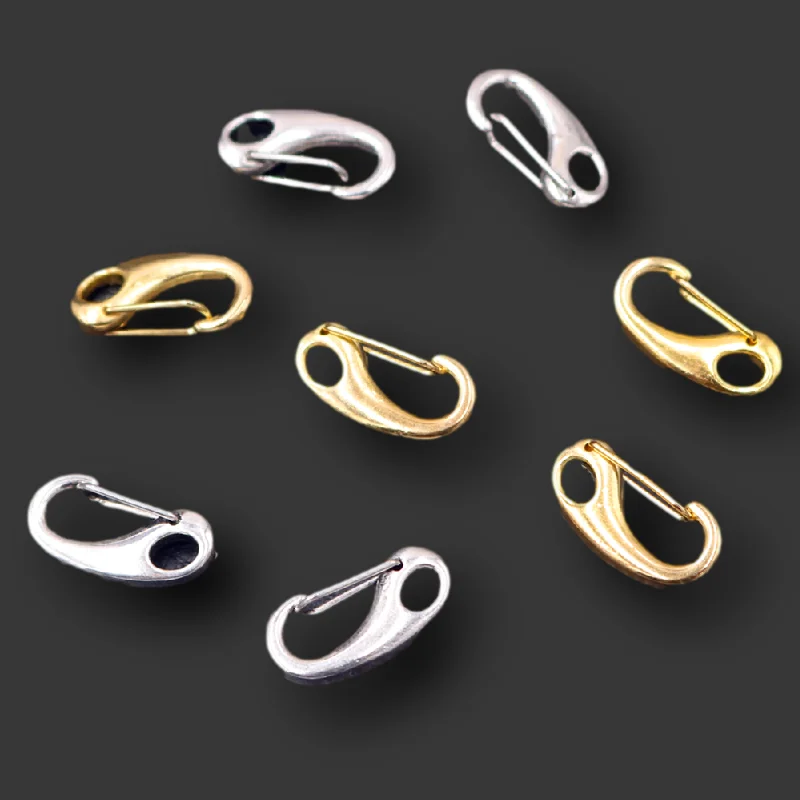 

10 шт. 22*11 мм ювелирных изделий омара застежка в виде полукруга, креветки коготь застежками для изготовления ювелирных изделий DIY браслет ожерелье A2280